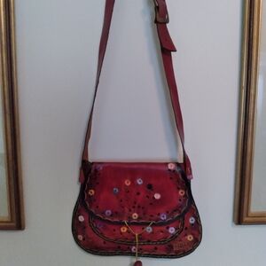 Guaira Arte & Cuero Boho Tooled Leather Bag